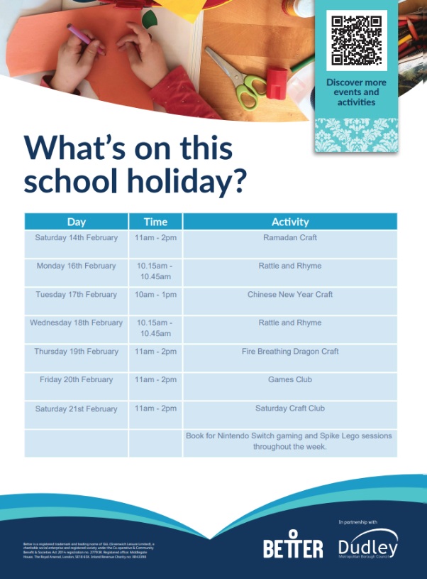 Lye Library - Children's Half Term Activities